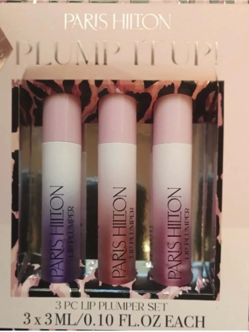 Paris Hilton Lip Plumper Trio - Soft Pink & Lavender Shades